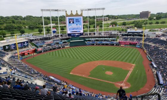 My fiancée and I attended a game at all 30 MLB stadiums this summer. Here are a few of my favorite pictures from the K!