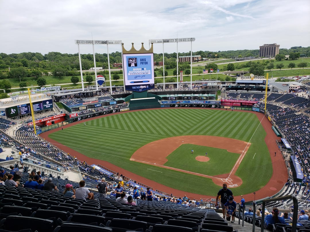 My fiancée and I attended a game at all 30 MLB stadiums this summer. Here are a few of my favorite pictures from the K!