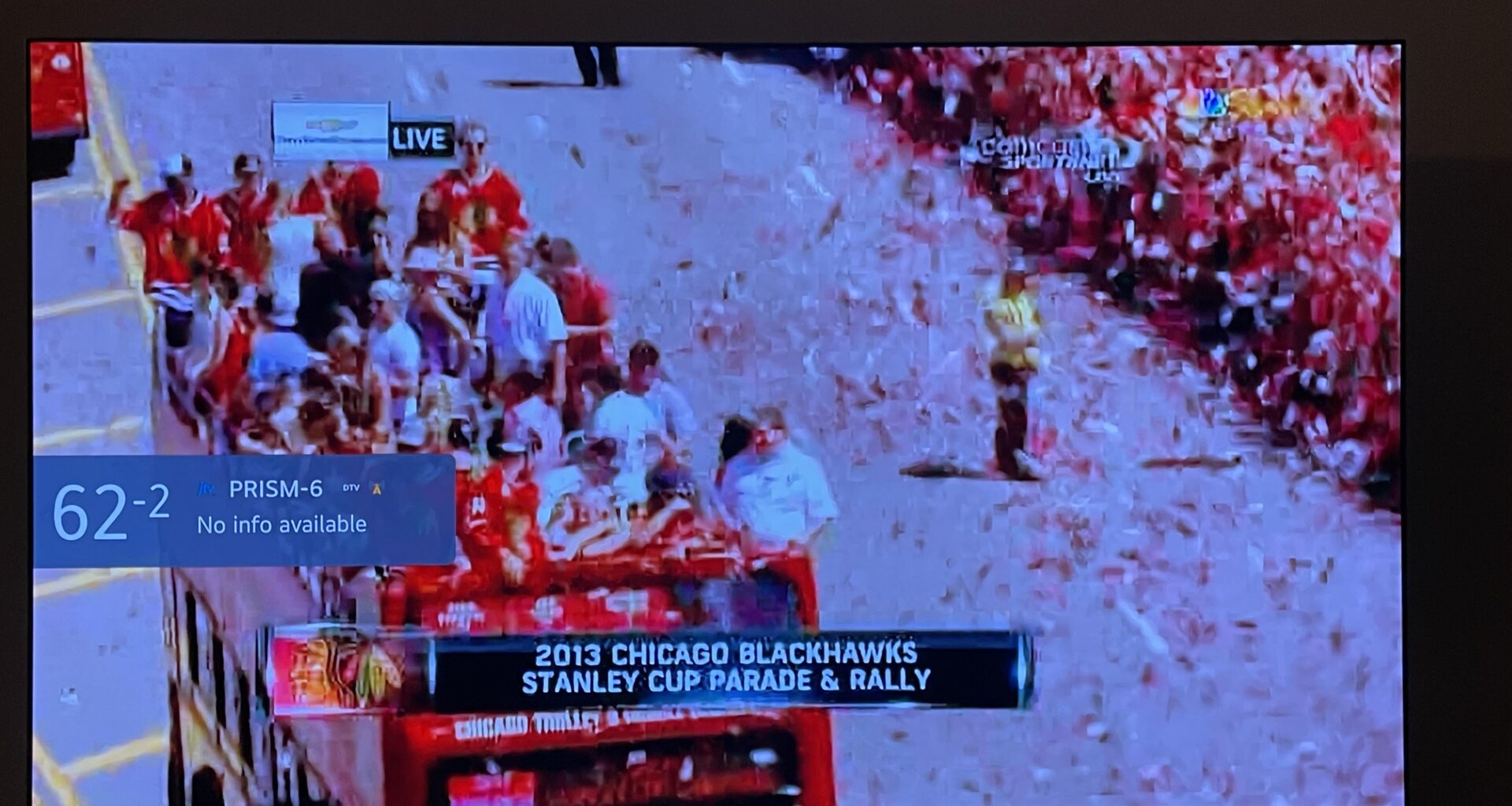 The new channel is live, and playing the 2013 parade broadcast