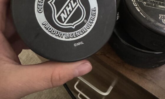 Who signed this puck?