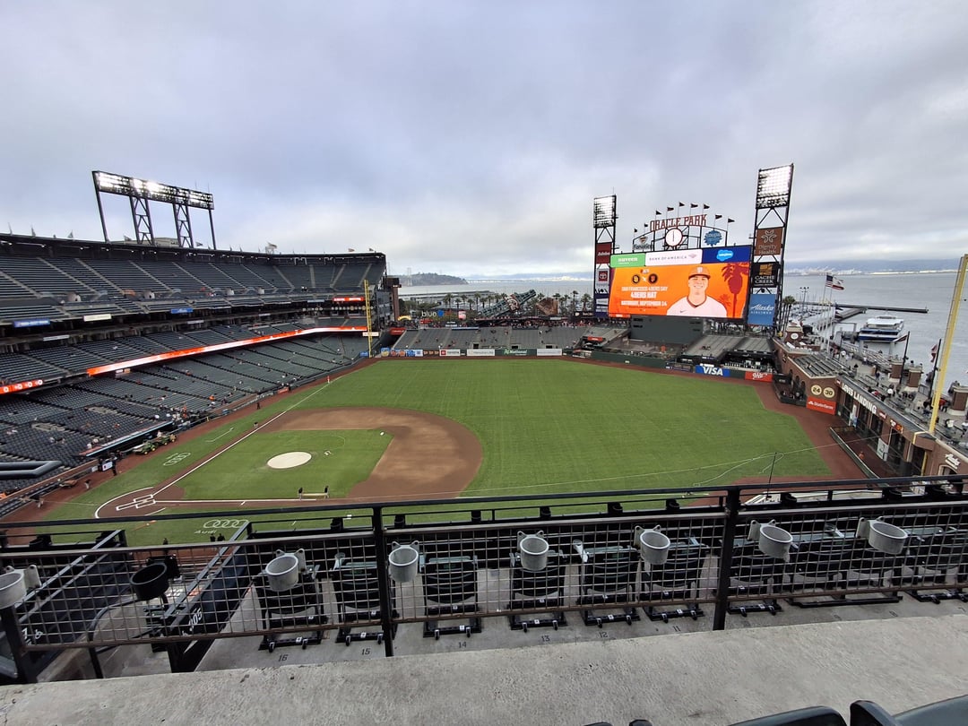 My fiancée and I attended a game at all 30 MLB stadiums this summer. Here are a few of my favorite pictures from Oracle Park!