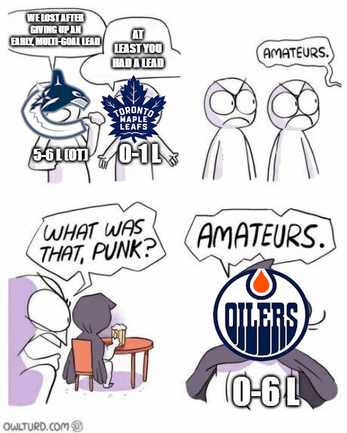 What it was like reading some of the Game Threads last night: