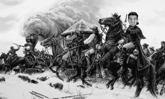 [Civil War Blues] Beloved, After sending in a decoy force,  we lulled the Seattle warf into a sense of calm and victory.  Our cavalry, led by Lt Kyrou, broke through their flank routing the enemy. We’ve taken their salmon supply and will burn the piers before we depart. Yours, 
Brayden