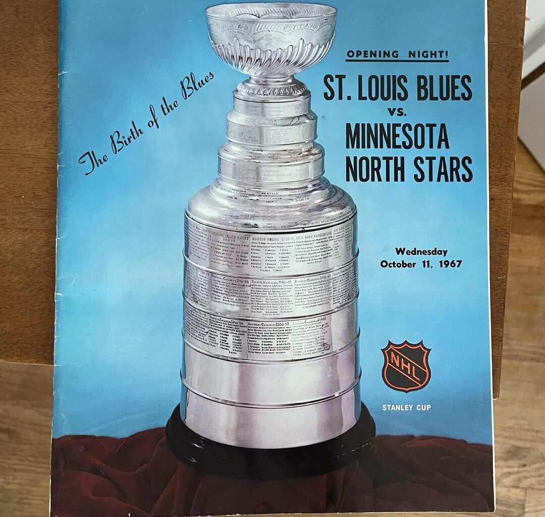 Found this program from the very first Blues game at the bins yesterday!