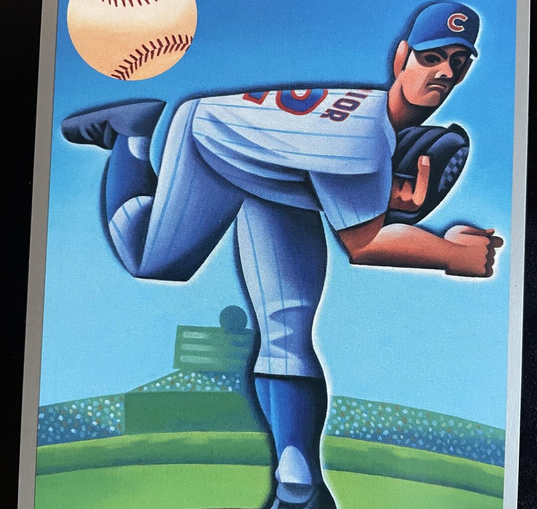 Great illustrations of famous Cubs (via Vineline mag from early 00's)