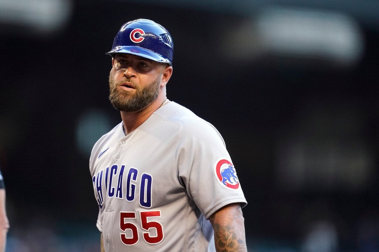 Mike Napoli released from Cubs coaching staff.