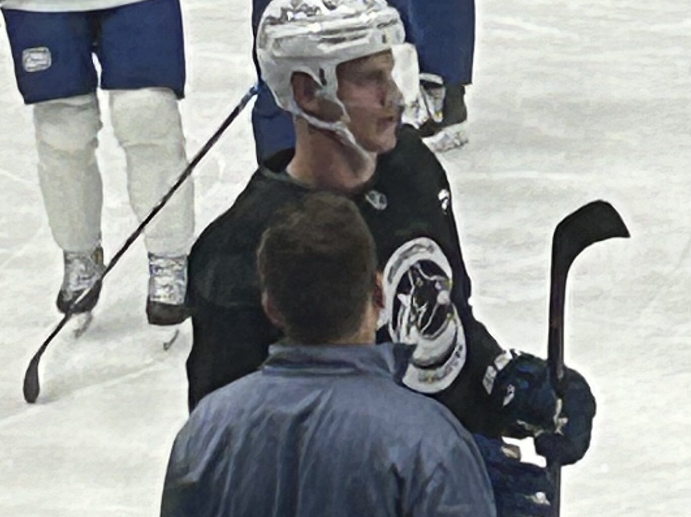 [Murphy] Tyler Myers on the ice for Canucks practice in Tampa Bay