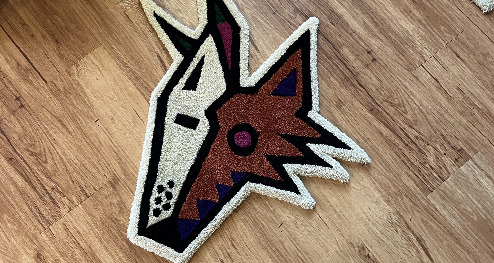 Made a kachina head rug