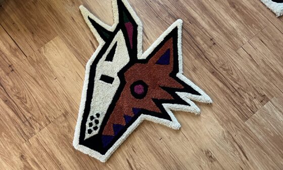 Made a kachina head rug