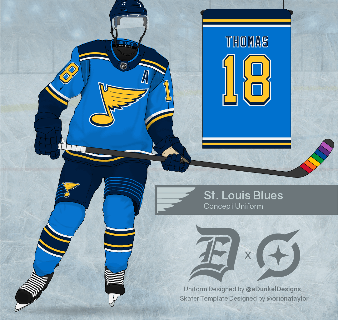 St Louis Blues - Alternate Uniform Concept v2