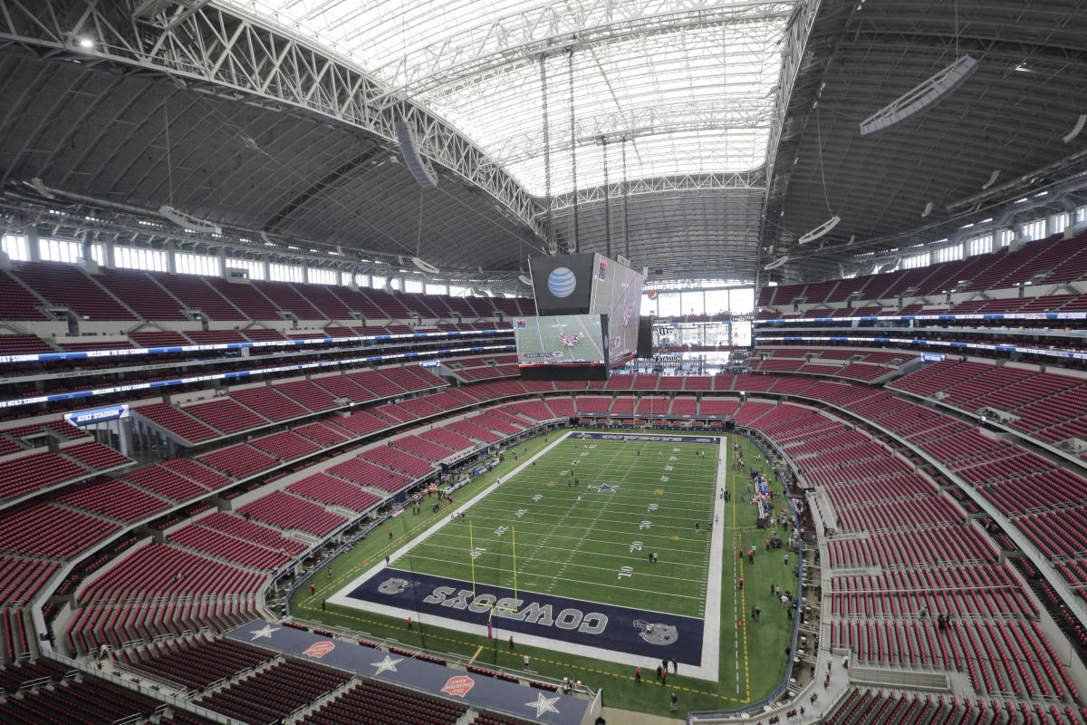 Monday Night Football: Metal fragment falls from AT&T Stadium roof after opening before Texans-Cowboys game