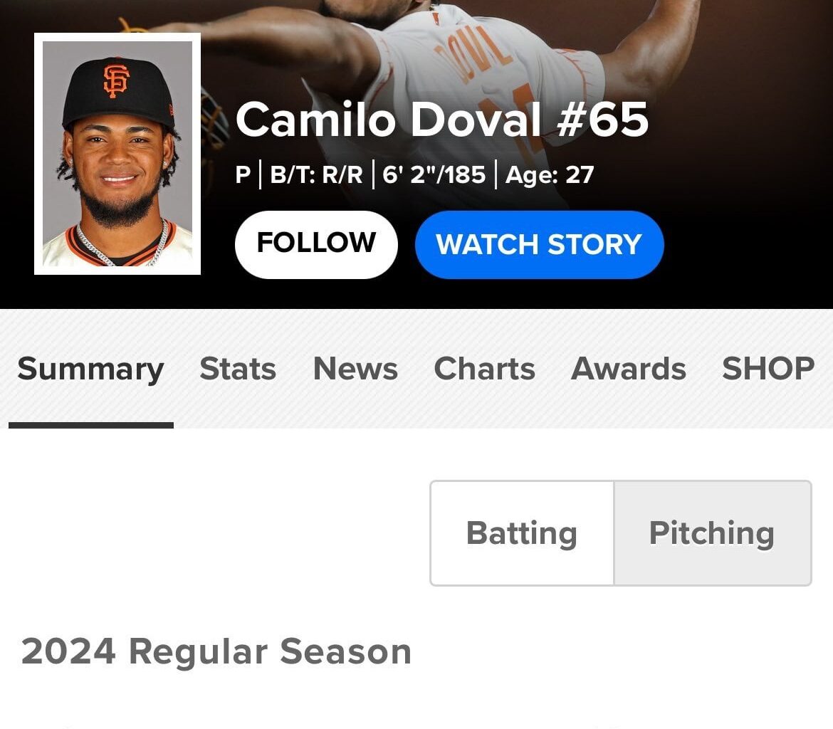 #SFGiants  RHP Camilo Doval is generating trade interest, per @susanslusser