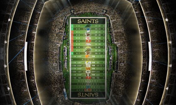 2024 - Stadium Schedule - Wk 10 - Saints (3-7)