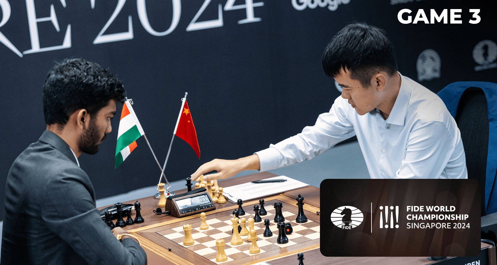 Gukesh Beats Ding To Level World Chess Championship After Game 3