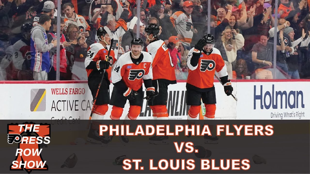 Philadelphia Flyers vs. St. Louis Blues (10/31/24) - The Press Row Show: Pregame, INTs, Postgame