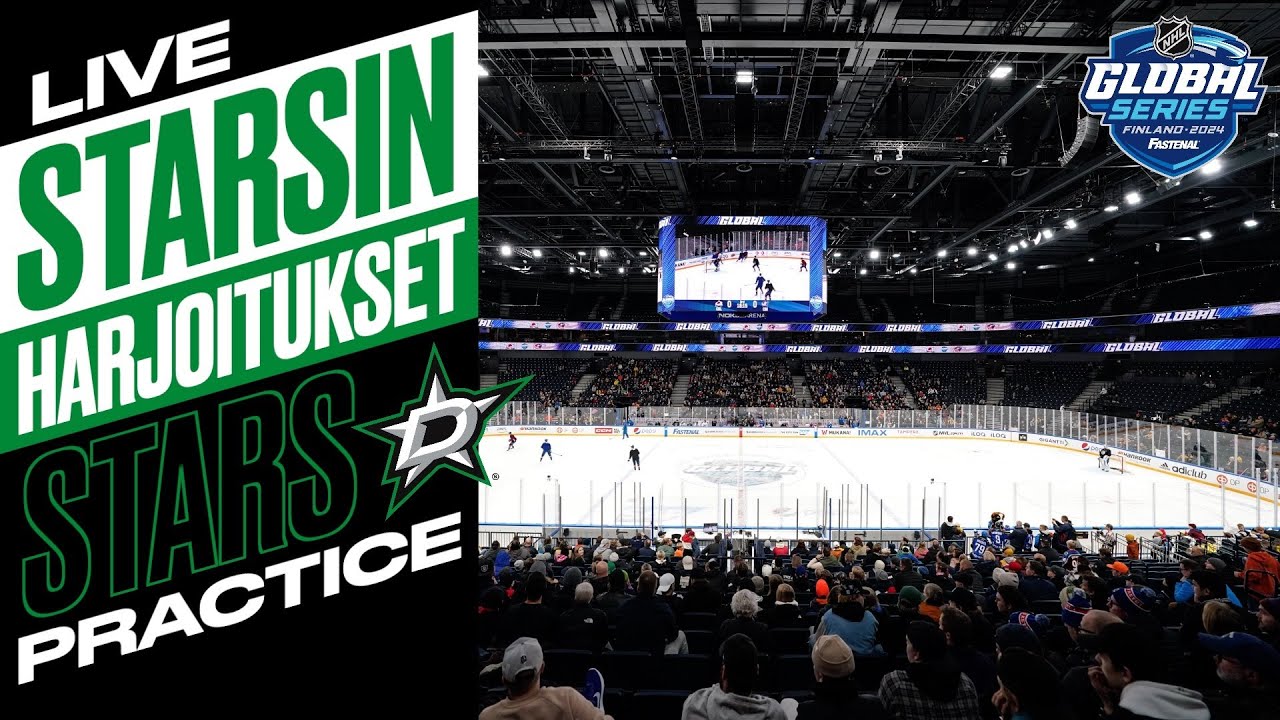 Suora lähetys: Stars harjoittelee Tampereella | LIVE From the Bench: Stars practice @dallasstars