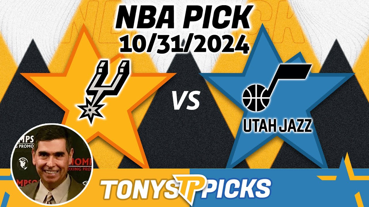 San Antonio Spurs vs. Utah Jazz Pick 10/31/24 NBA Predictions