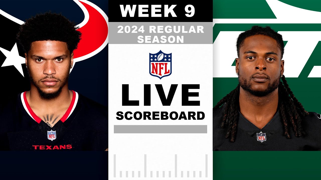 Texans vs Jets Week 9 LIVE Scoreboard!