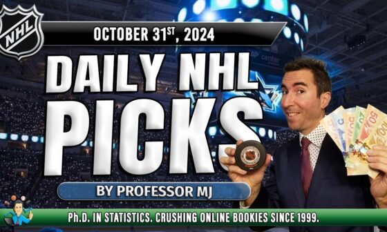 NHL PICKS TODAY  | BEST BET FOR THE BLACKHAWKS vs SHARKS GAME! (October 31st) #nhlpicks #nhlbets