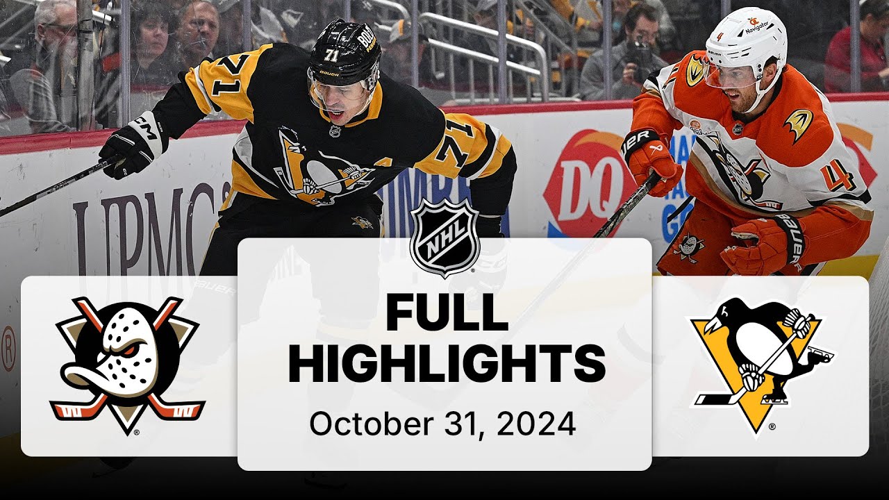 NHL Highlights | Ducks vs. Penguins - October 31, 2024