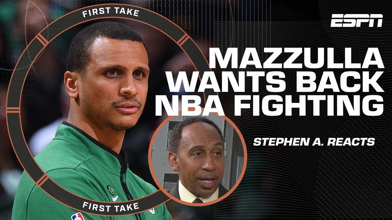 Stephen A. reacts to Joe Mazzulla wanting the NBA to ‘bring back fighting’ 👀 | First Take