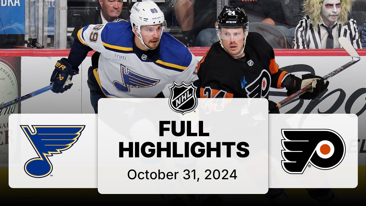 NHL Highlights | Blues vs. Flyers - October 31, 2024