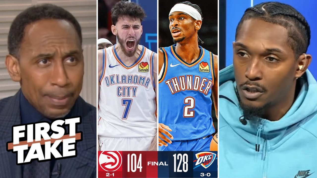 FIRST TAKE | SGA & Chet are the scariest duo in NBA! - Lou Williams hypes up Thunder's win vs Hawks