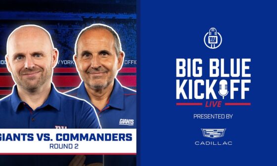 Giants vs. Commanders Round 2 | Big Blue Kickoff Live | New York Giants