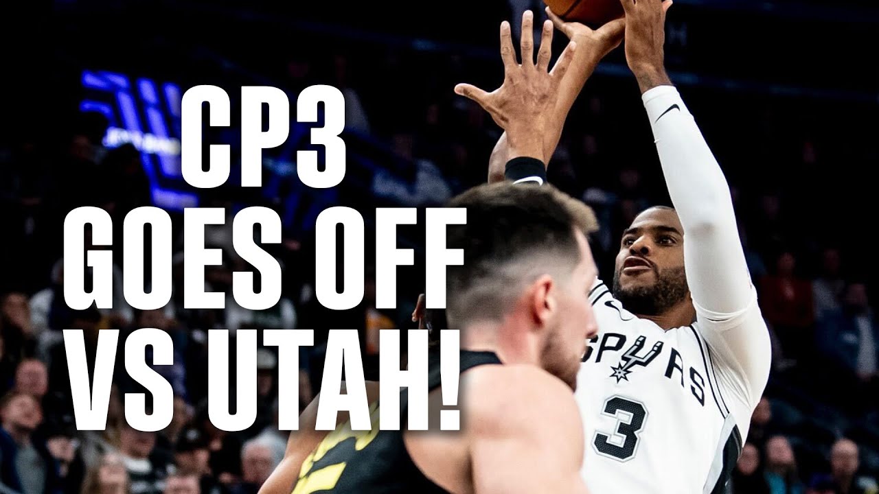 Chris Paul Takes Over in Spurs Win Over Jazz | 10.31.24