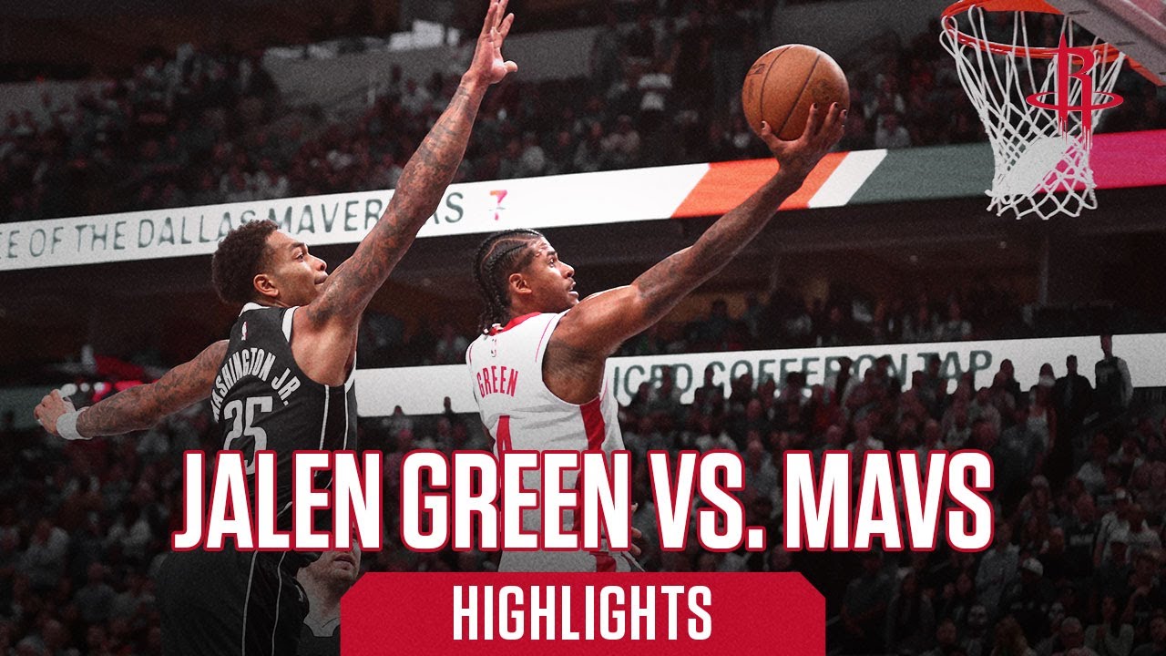 Jalen Green (23 points) Highlights vs. Dallas Mavericks l Houston Rockets