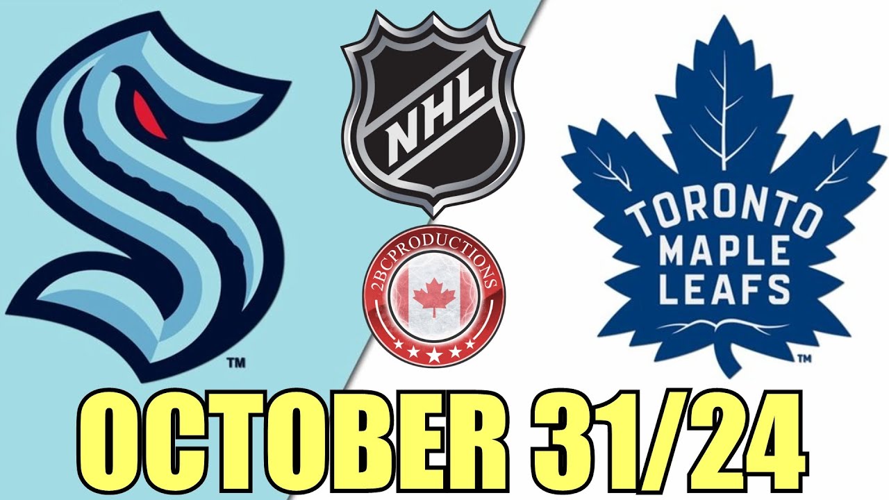 Toronto Maple Leafs vs Seattle Kraken OCT 31 24 w/Superbman