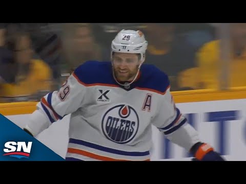 Oilers' Leon Draisaitl Goes Top Shelf For A Breakaway Beauty