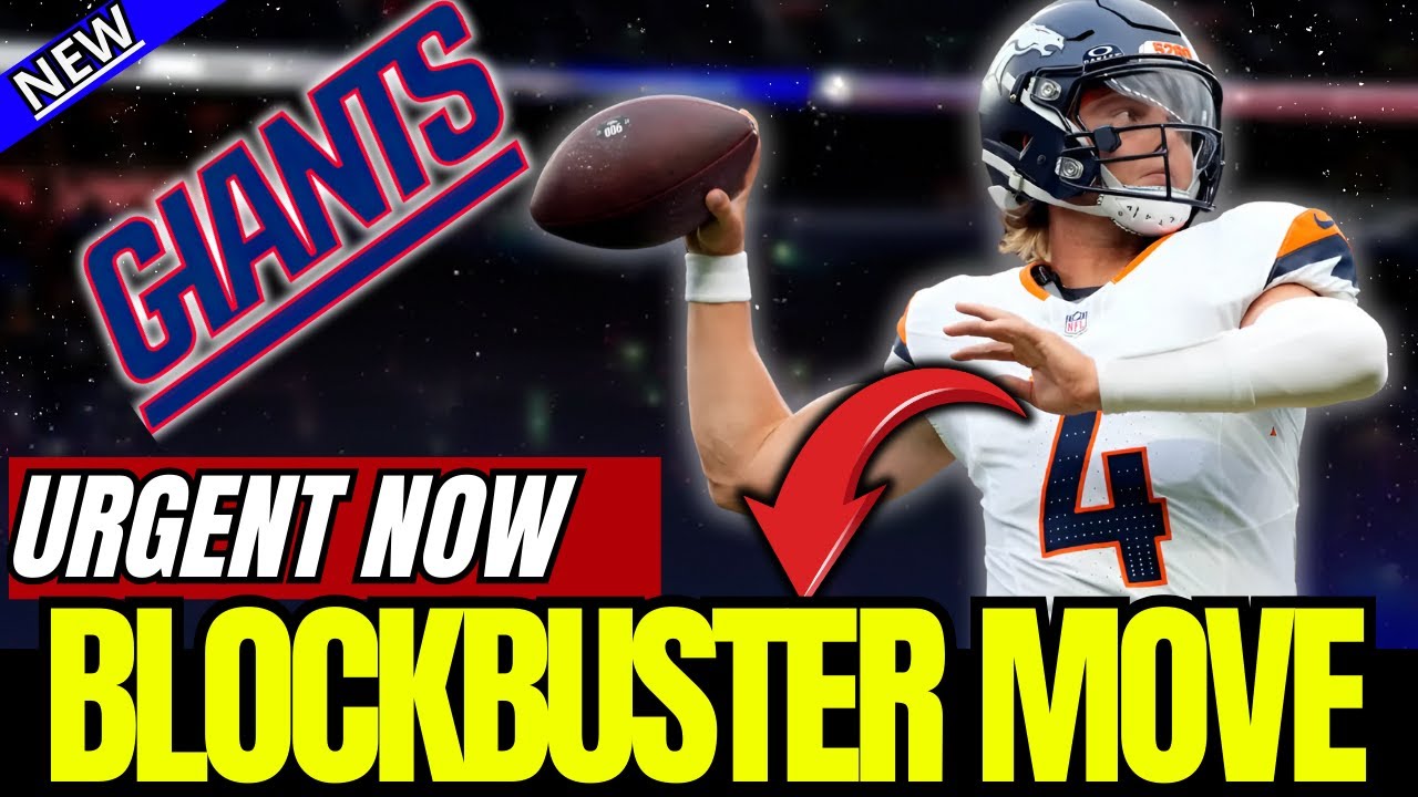 😱NEW YORK GIANTS MAKE SHOCKING TRADE FOR STAR QB! GIANTS  NEWS TODAY