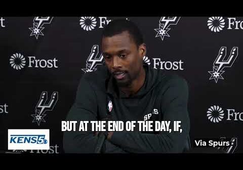 San Antonio Spurs' Harrison Barnes postgame vs Thunder