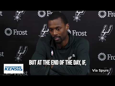 San Antonio Spurs' Harrison Barnes postgame vs Thunder