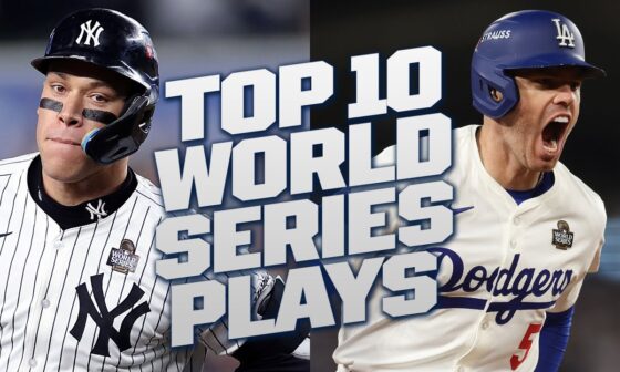 TOP 10 Plays of the World Series (Ft. Freddie's HISTORIC GRAND SLAM, Aaron Judge's catch AND MORE!)