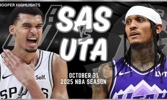 San Antonio Spurs vs Utah Jazz Full Game Highlights | Oct 31 | 2025 NBA Season