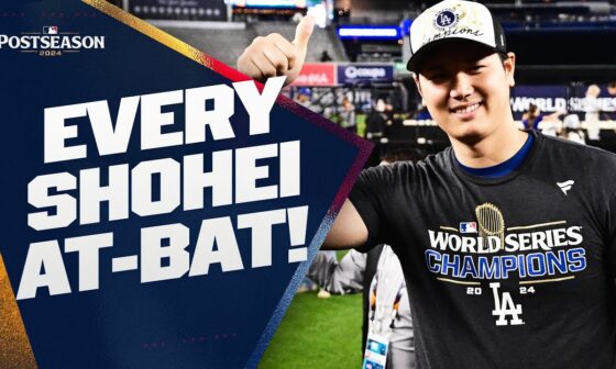 EVERY at-bat from Shohei Ohtani's Postseason DEBUT! (2024 World Champion) | 大谷翔平ハイライト