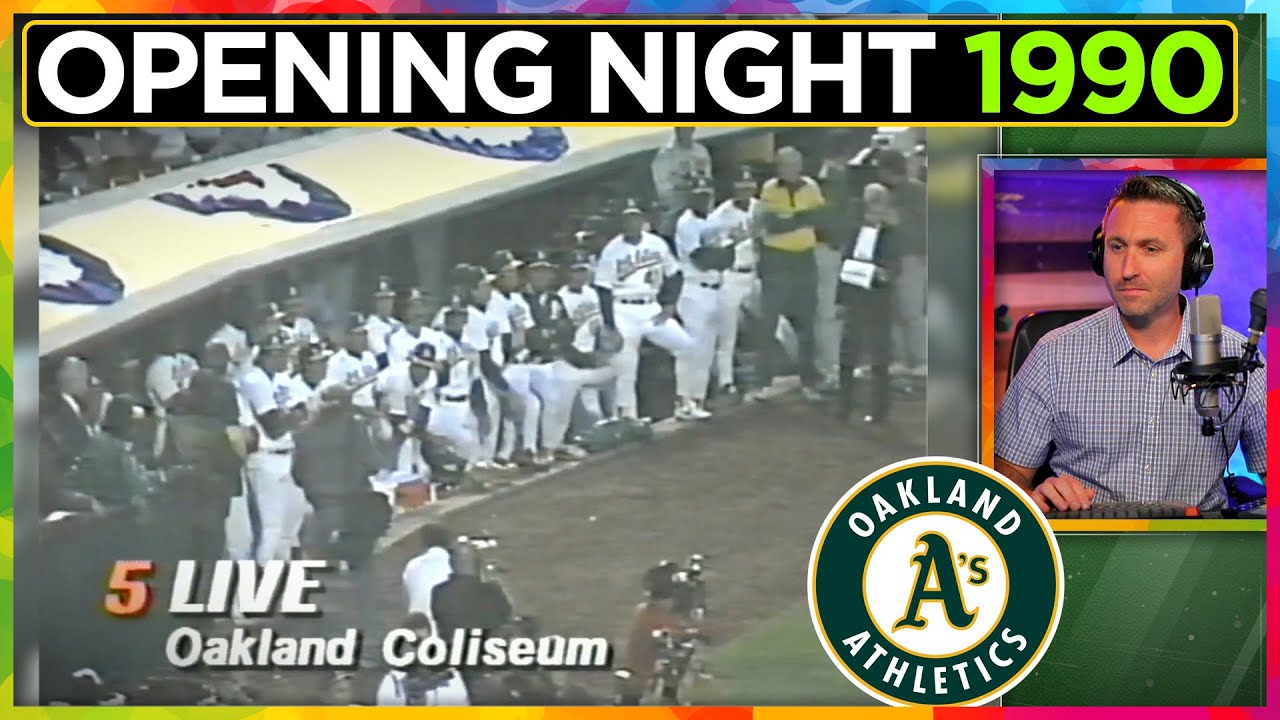 1989 Oakland A's get their World Series Rings (1990 Opener)