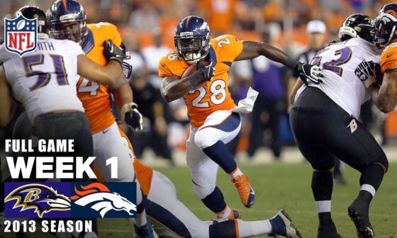 Peyton's SEVEN touchdown revenge game! Ravens vs Broncos 2013 NFL season Week 1 FULL GAME