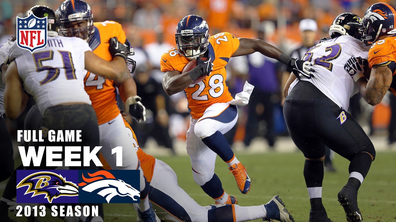 Peyton's SEVEN touchdown revenge game! Ravens vs Broncos 2013 NFL season Week 1 FULL GAME