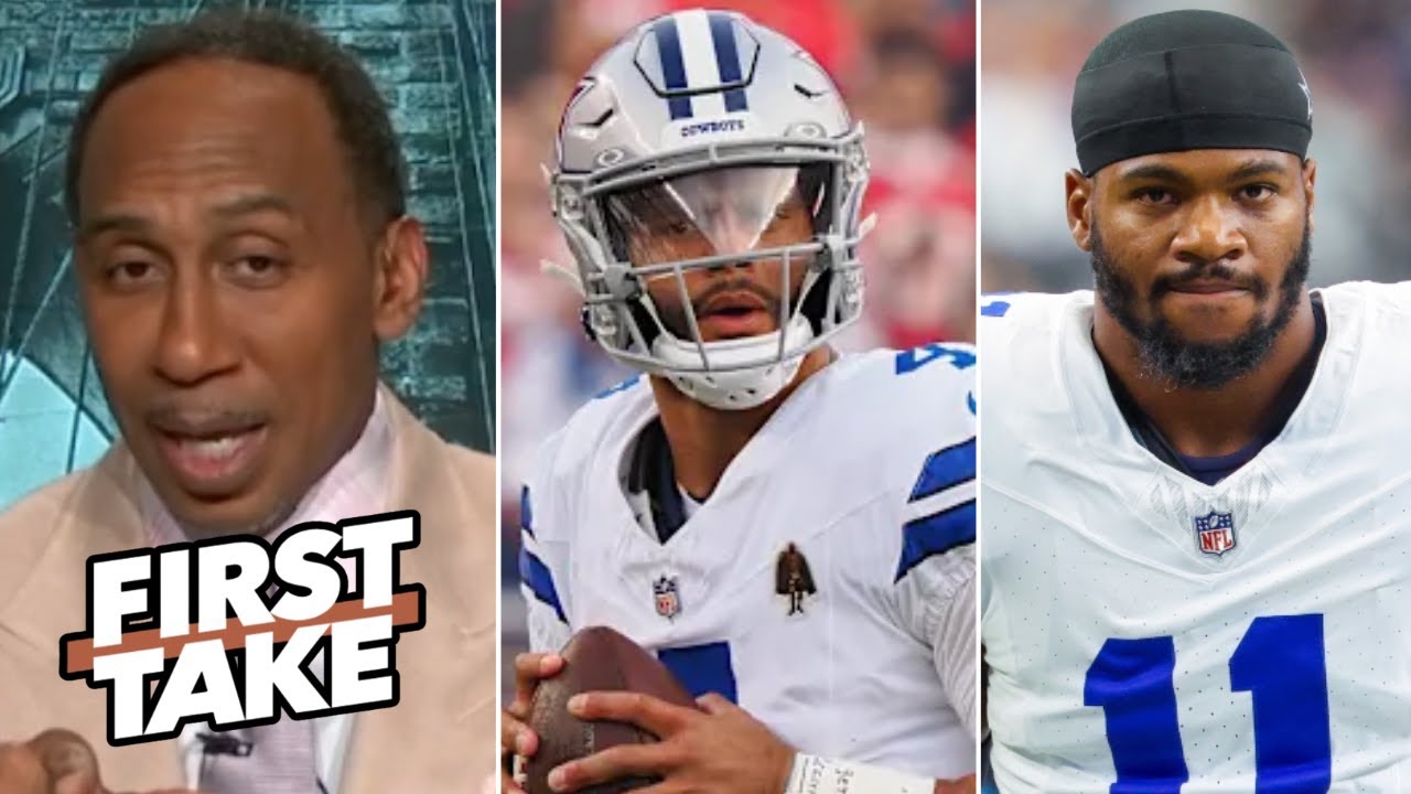 FIRST TAKE | Stephen A. mocks Dak after Parsons and Diggs snub Cowboys' QB from their top QBs list