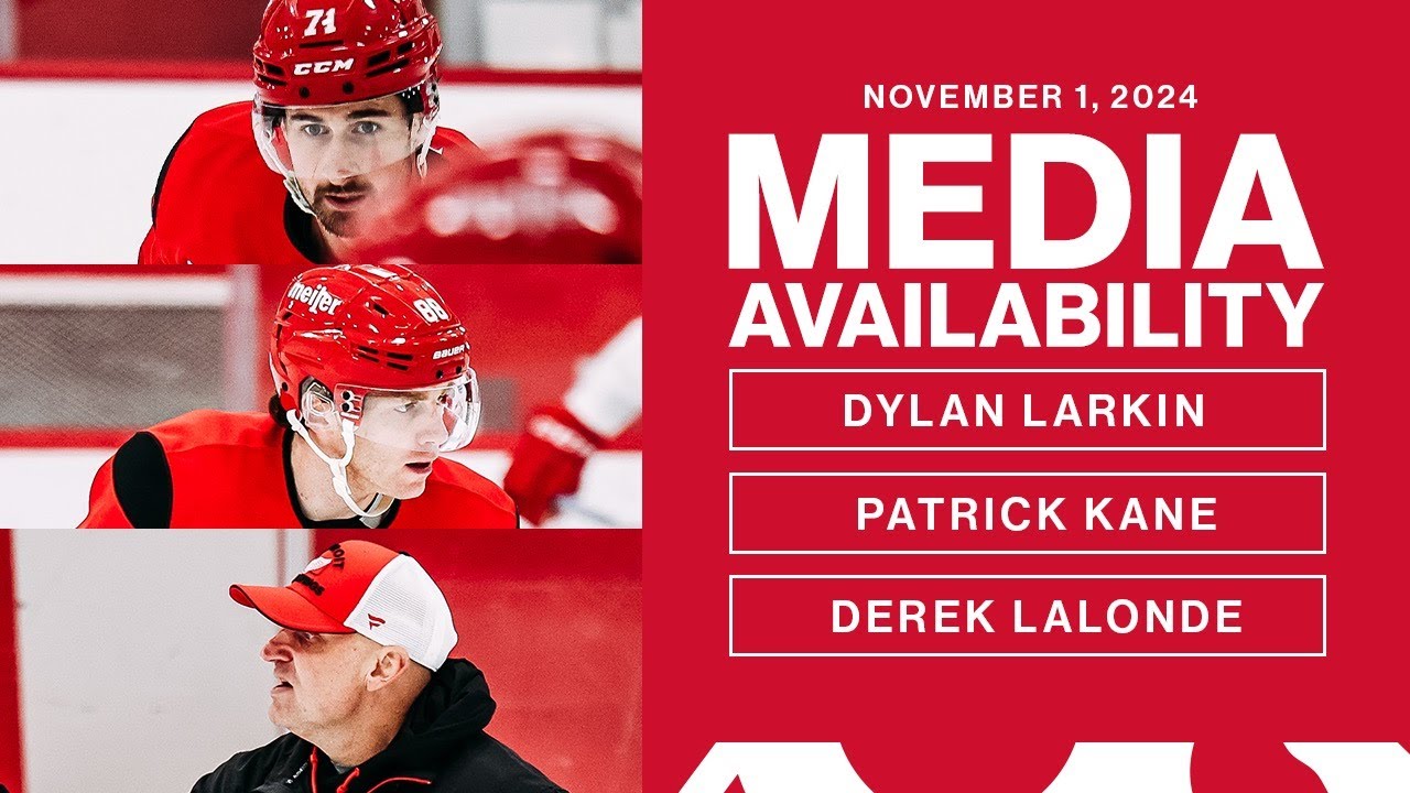 Dylan Larkin, Patrick Kane, Derek Lalonde Media Availability | Nov. 1, 2024