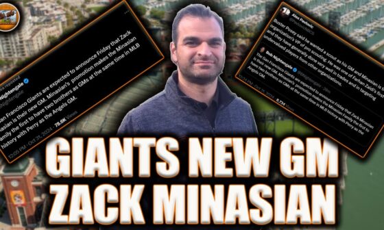 San Francisco Giants to Announce Zack Minasian as the New General Manager