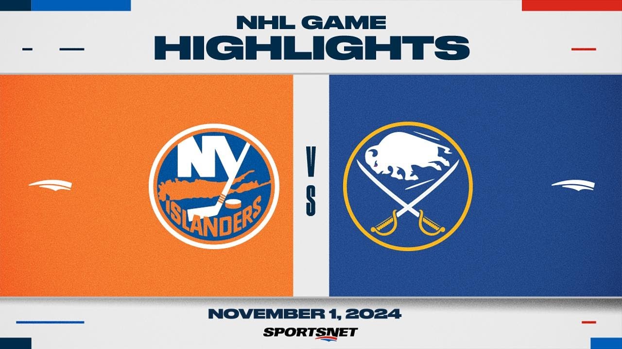 NHL Highlights | Islanders vs. Sabres - November 1, 2024