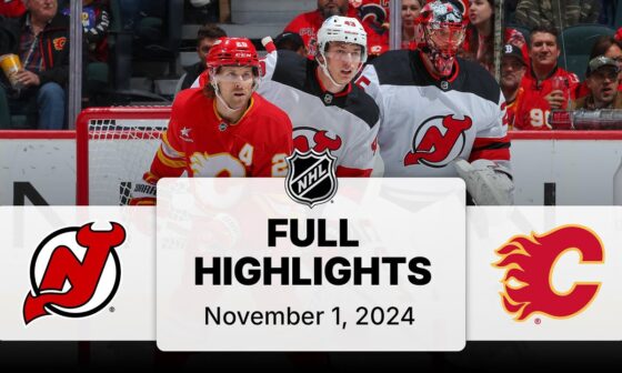 NHL Highlights | Devils vs. Flames - November 1, 2024