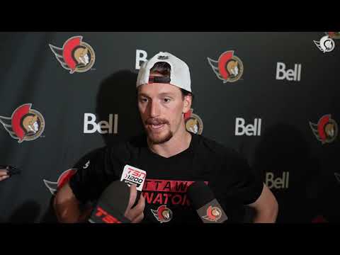 Thomas Chabot, Tim Stützle, Michael Amadio, Travis Green Postgame Media vs NYR