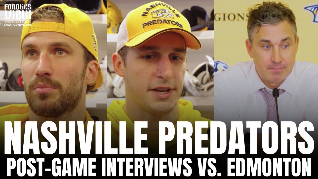 Roman Josi, Brady Skjei & Andrew Brunette on Nashville Predators Loss vs. Edmonton, Early Struggle