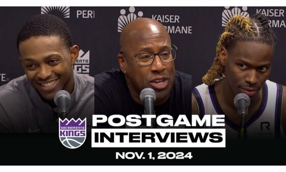 De'Aaron Fox, Keon Ellis & Coach Brown | Postgame Interviews 11.1.24