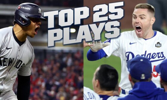 TOP 25 Plays of the Postseason (Ft. Freddie, Shohei, Judge, Soto, Stanton, Alonso AND MORE!)